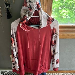 XXL floral hoodie